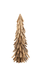 Kerstboom Dun Drijfhout Naturel Medium - (15742)